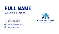 Home Building Washer Cleaning Business Card Design