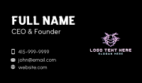 Robot Glitch Helmet Business Card Image Preview