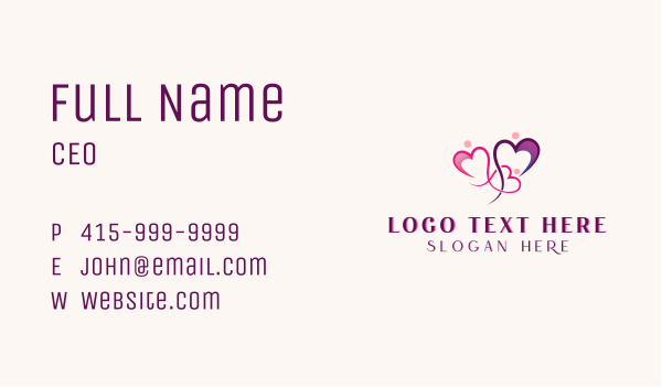 Family Heart Center Business Card Design Image Preview