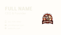 Athletic Baseball Wolf Business Card Design