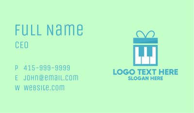 Piano Gift Music Store Business Card