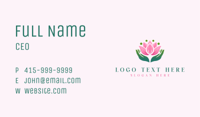 Lotus Spa Therapy  Business Card Image Preview