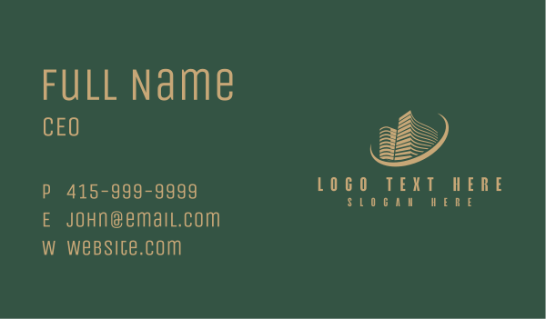 Skyscrapers City Building Business Card Design Image Preview