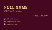 Luxury Elegant Boutique Business Card Design