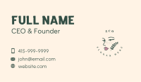 Eco Beauty Woman Business Card Image Preview