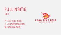 Flame Fire Arrow Business Card Image Preview
