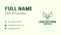Green Reindeer Plant  Business Card Image Preview