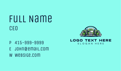 Fleet Truck Logistics  Business Card Image Preview