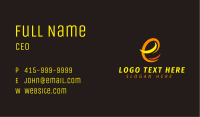 Abstract Flame Letter E Business Card Image Preview