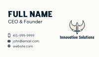 Sword Medieval Helmet  Business Card Image Preview