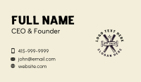 Wood Chisel Carpentry Tool Business Card Design
