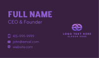 Purple Loop Abstract Business Card Image Preview