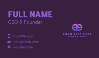 Purple Loop Abstract Business Card Image Preview