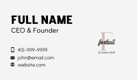 Minimalist Feminine Lettermark Business Card Image Preview