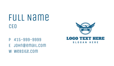 Automotive Car Wings Business Card Image Preview