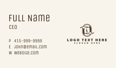 Nail Hammer Carpentry Business Card Image Preview