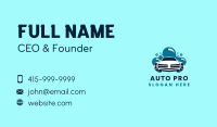 Auto Car Wash Business Card Design