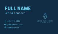 Crystal Droplet Gemstone Business Card Preview