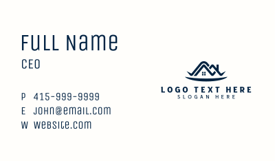 Property Roofing House Arc Business Card Image Preview