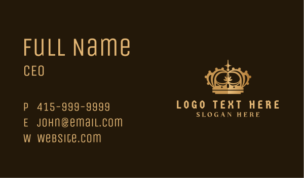 Queen Monarchy Crown Business Card Design Image Preview