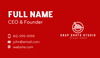 Oriental Ramen Food Stall  Business Card Design