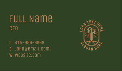 Organic Willow Tree Business Card