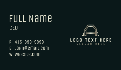 Architect Builder Letter A Business Card Image Preview