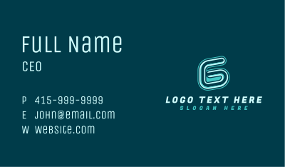 Business Studio Letter G Business Card Image Preview