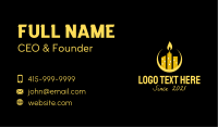 Yellow City Candle  Business Card Image Preview