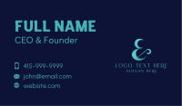 Upscale Ampersand Business Business Card Design