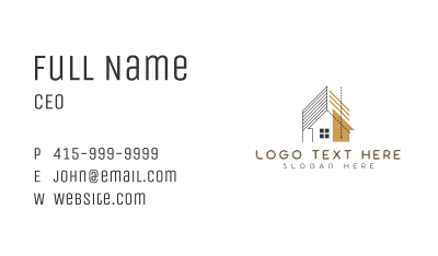 Building Corporation Construction  Business Card Image Preview