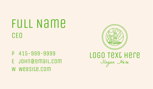 Mountain Trail Hiker Business Card Design Image Preview