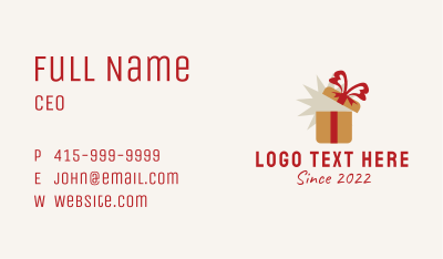 Christmas Gift Boutique  Business Card Image Preview