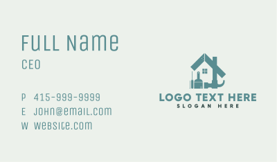 House Construction Tools Business Card Image Preview