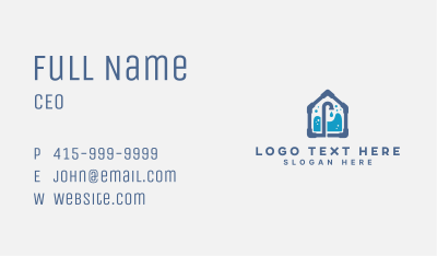 House Faucet Pipe Plumbing Business Card Image Preview