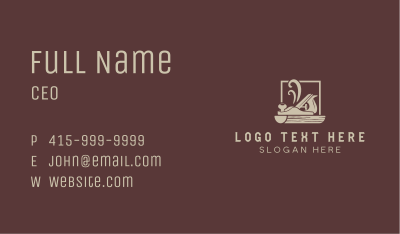Woodworking Hand Plane Business Card Image Preview