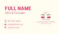Beauty Eyebrow Lash Extensions Business Card Design