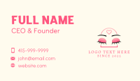 Beauty Eyebrow Lash Extensions Business Card Design