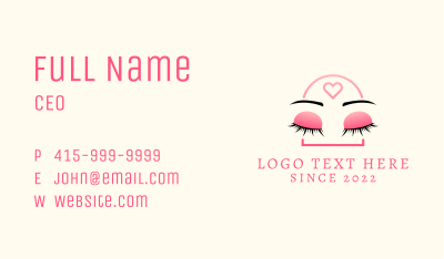 Beauty Eyebrow Lash Extensions Business Card Image Preview