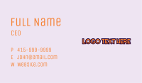 Business Comic Wordmark Business Card Image Preview