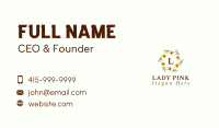 Sunflower Gardening Letter Business Card Image Preview