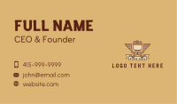Eagle Coffeehouse  Emblem  Business Card Image Preview