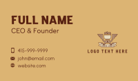 Eagle Coffeehouse  Emblem  Business Card Design