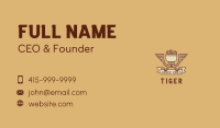 Eagle Coffeehouse  Emblem  Business Card Image Preview