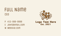 Coffee Bean Family  Business Card Image Preview