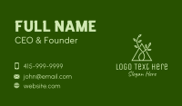 Natural Triangle Seedling  Business Card Image Preview