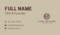 Saw Blade Log Cabin Business Card Image Preview