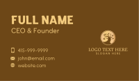 Metallic Gold Tree Business Card Image Preview