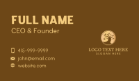 Metallic Gold Tree Business Card Image Preview