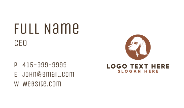 Animal Shelter Dog  Business Card Design Image Preview